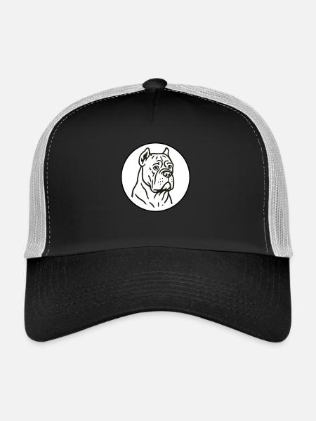 Cane corso - Casquette trucker  - noir/gris pierre - Devant