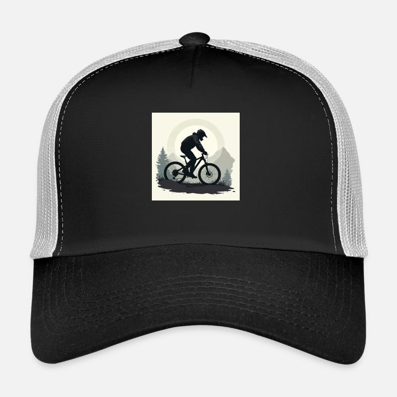 MTB in the Mountains and Forest. - Trucker Cap - black/stone grey