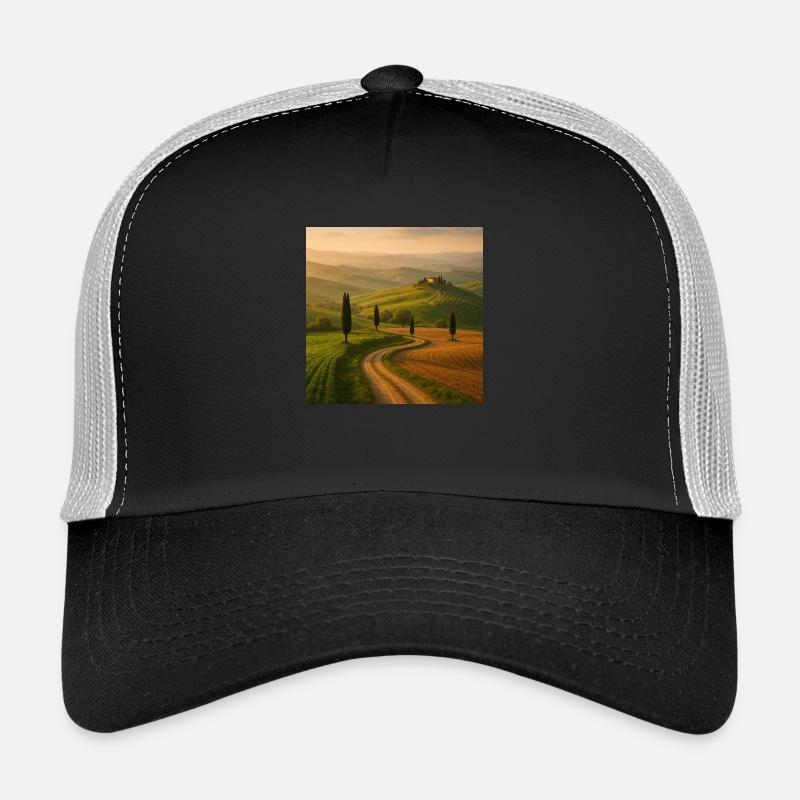 Schöne Landschaft - Trucker Cap - Schwarz/Steingrau