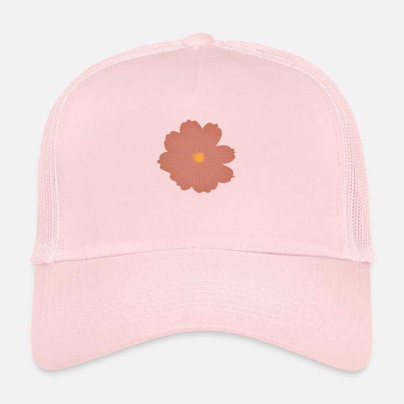 Fleur rose Casquette trucker 