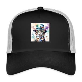 Monsieur Hercule - Trucker Cap - black/stone grey - Front