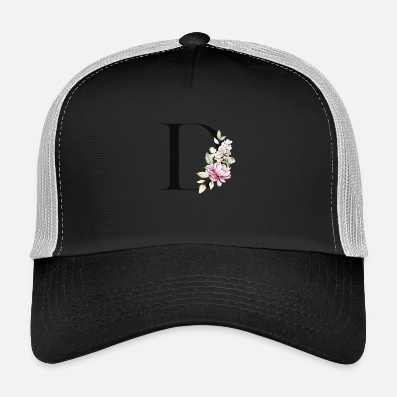Dein Buchstabe D auf Personalisierte Kleidung Trucker Cap