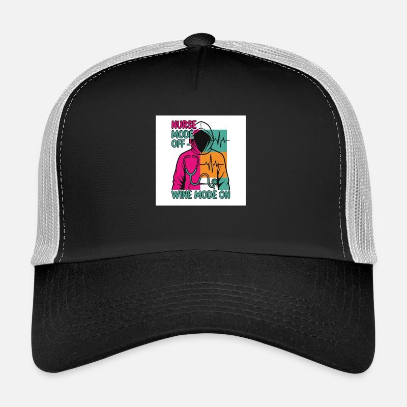 Infirmière en congé vin Casquette trucker 