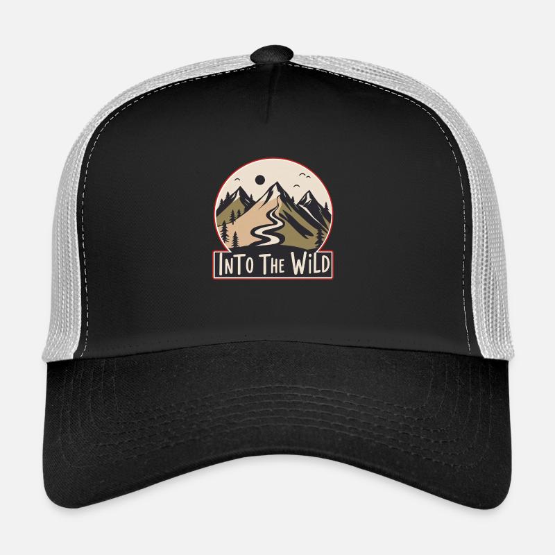 IntoTheWild - Trucker Cap - black/stone grey
