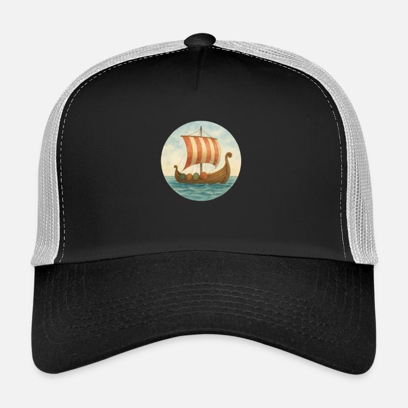 Viking Ship Trucker Cap