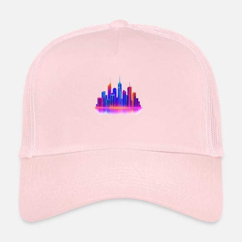 Néon Skyline City Casquette trucker 