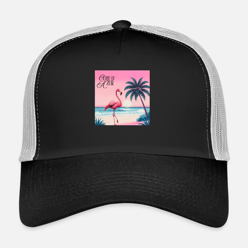 Flamingo - Casquette trucker  - noir/gris pierre