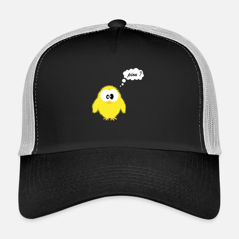piou dev - Casquette trucker  - noir/gris pierre