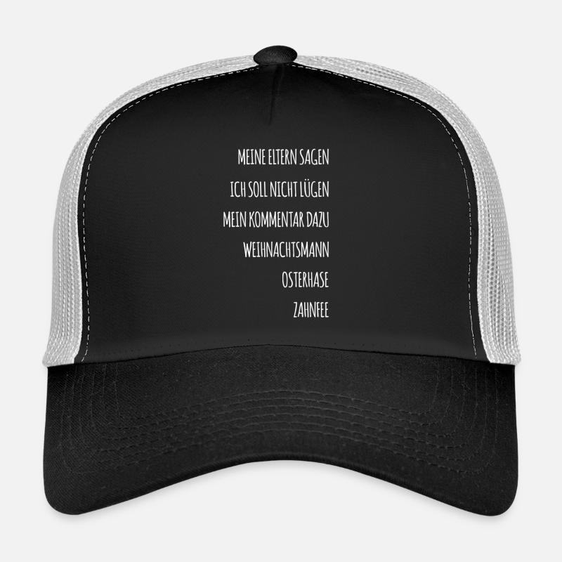 Lustiger Spruch - Trucker Cap - Schwarz/Steingrau