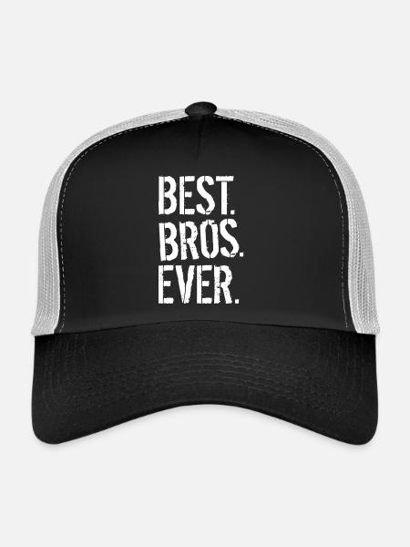 BEST. BROS. EVER. - Trucker Cap - Schwarz/Steingrau
