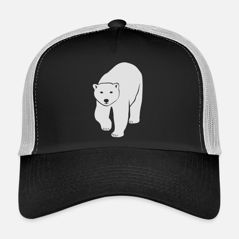 polar bear ice black white penguin knut climate Trucker Cap