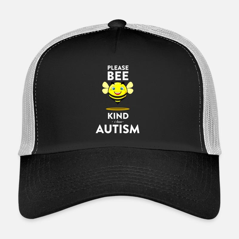 Bee with a message for autism Trucker Cap