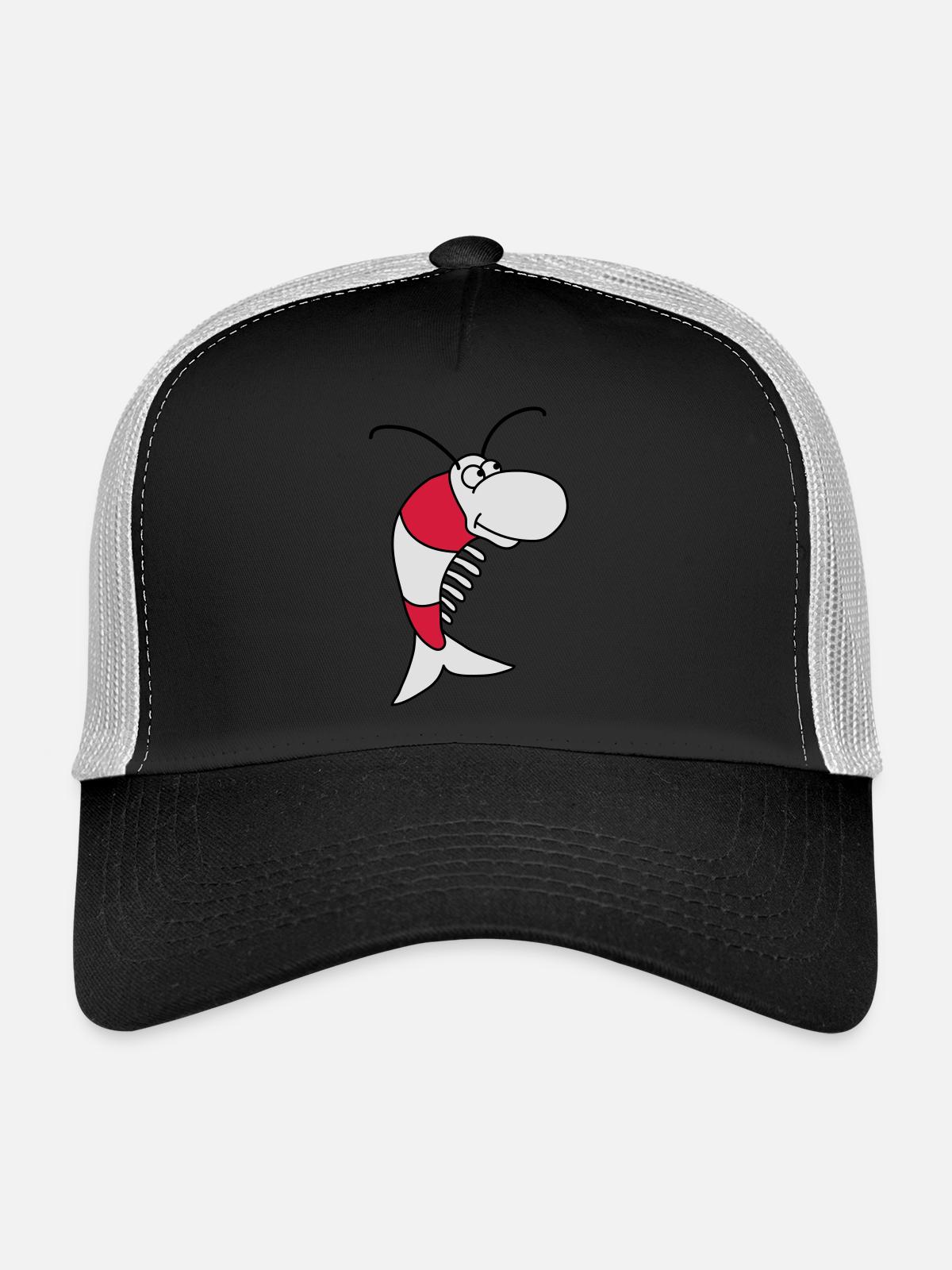 Shrimp - Casquette trucker - noir/gris pierre - Devant