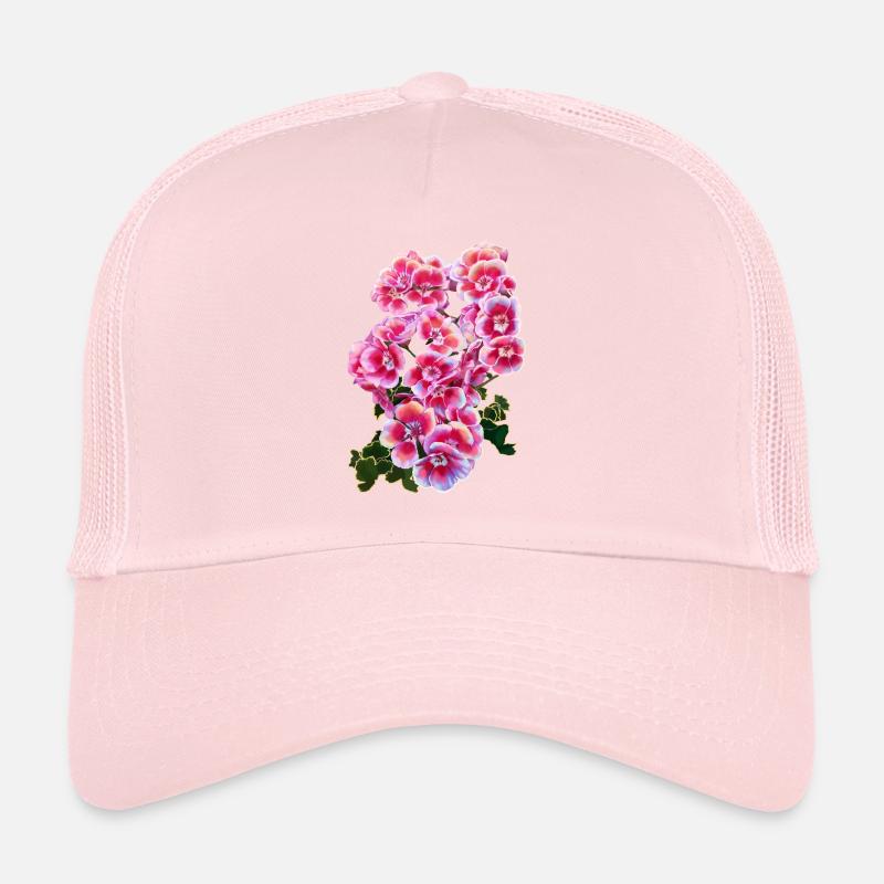 fleur Casquette trucker 