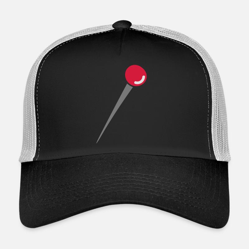 Stecknadel - Trucker Cap - Schwarz/Steingrau
