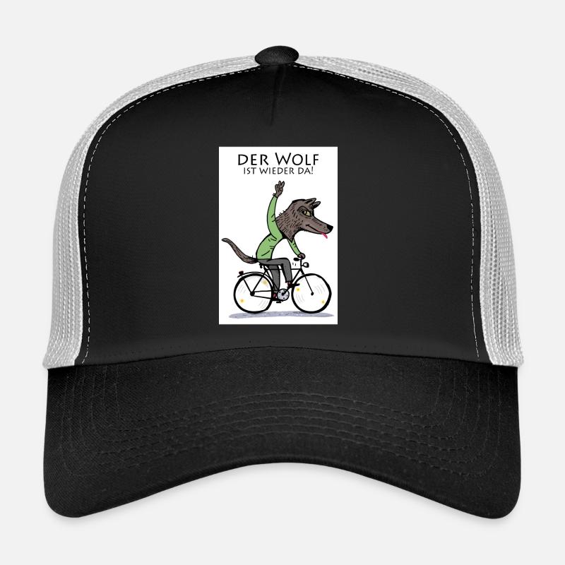 Der Wolf ist wieder da Fahrrad-Comic Trucker Cap