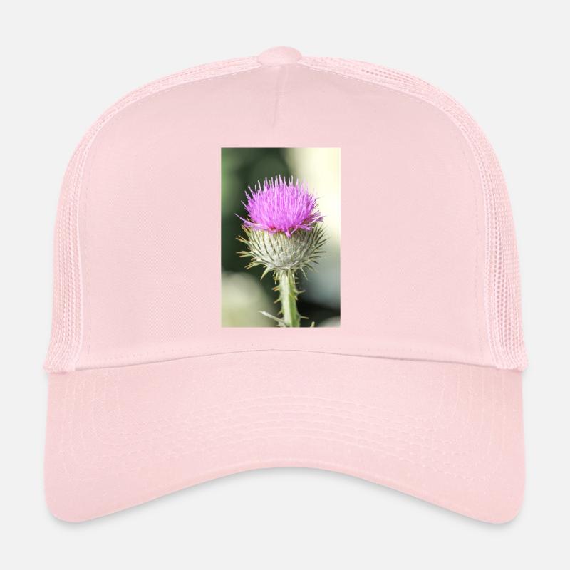 cotton thistle also Scotch or Scottish thistle Trucker Cap