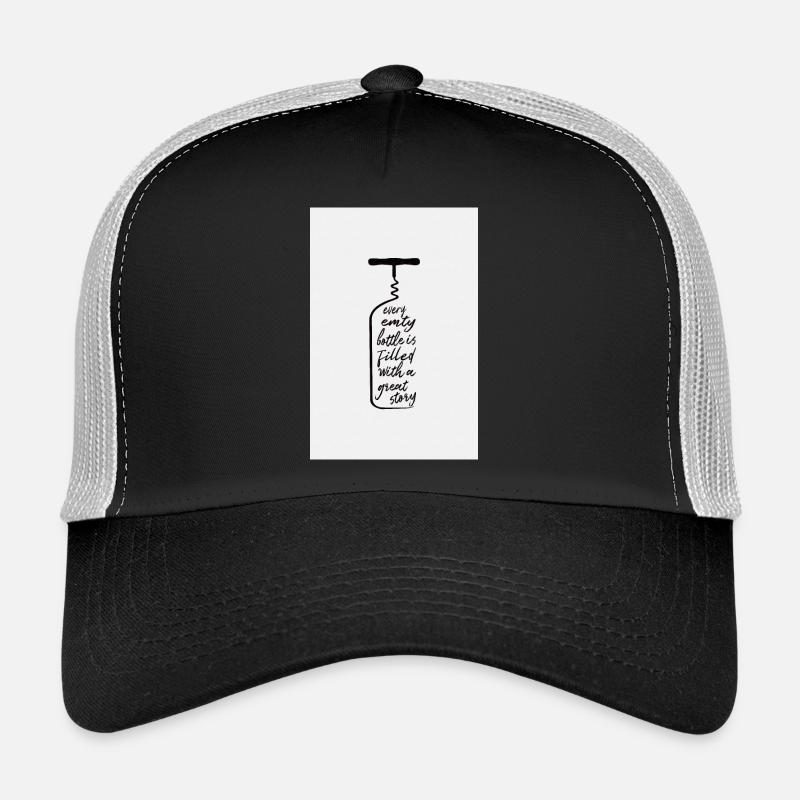 Vin, bouteille de vin, histoire Casquette trucker 