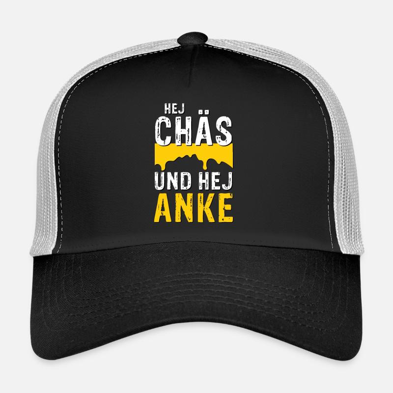 Hej Chäs und hej Anke - Trucker Cap - Schwarz/Steingrau