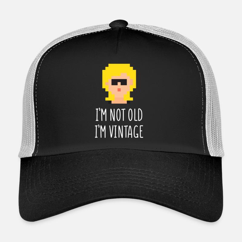 Ich bin nicht alt, ich bin Vintage Trucker Cap