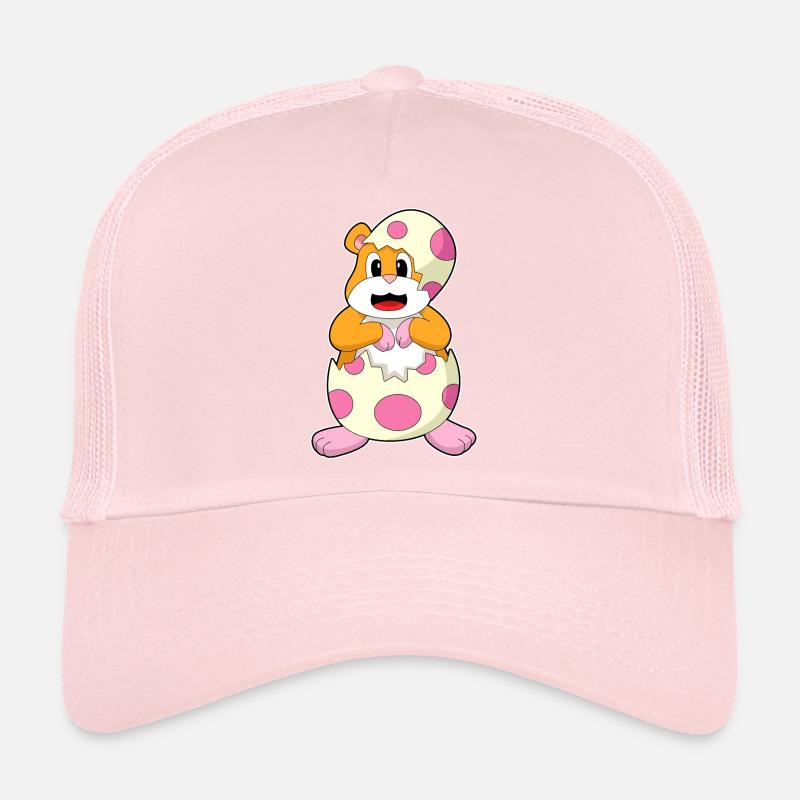 Hamster Eggshell Trucker Cap
