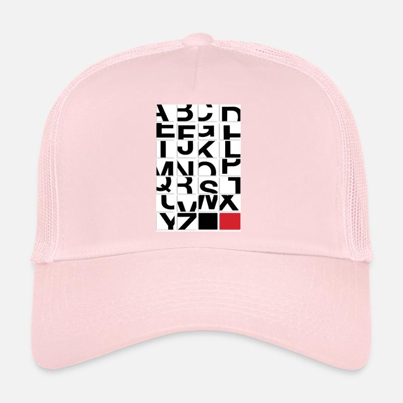 Alphabet moderne – Art typographique Casquette trucker 