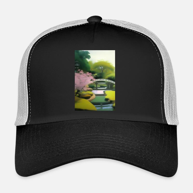 Jardin zen chinois Casquette trucker 