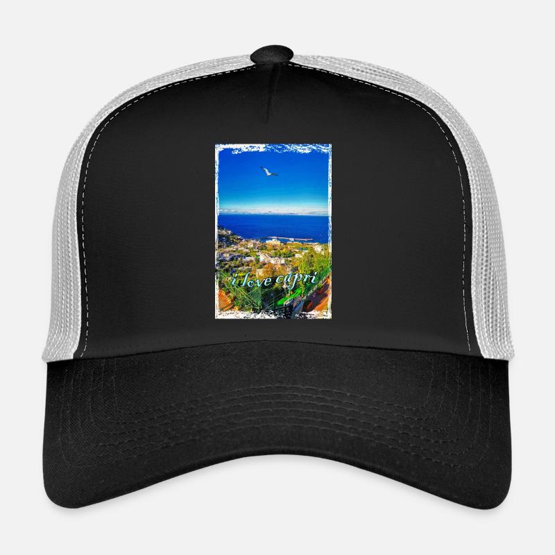 i love capri - Trucker Cap - black/stone grey