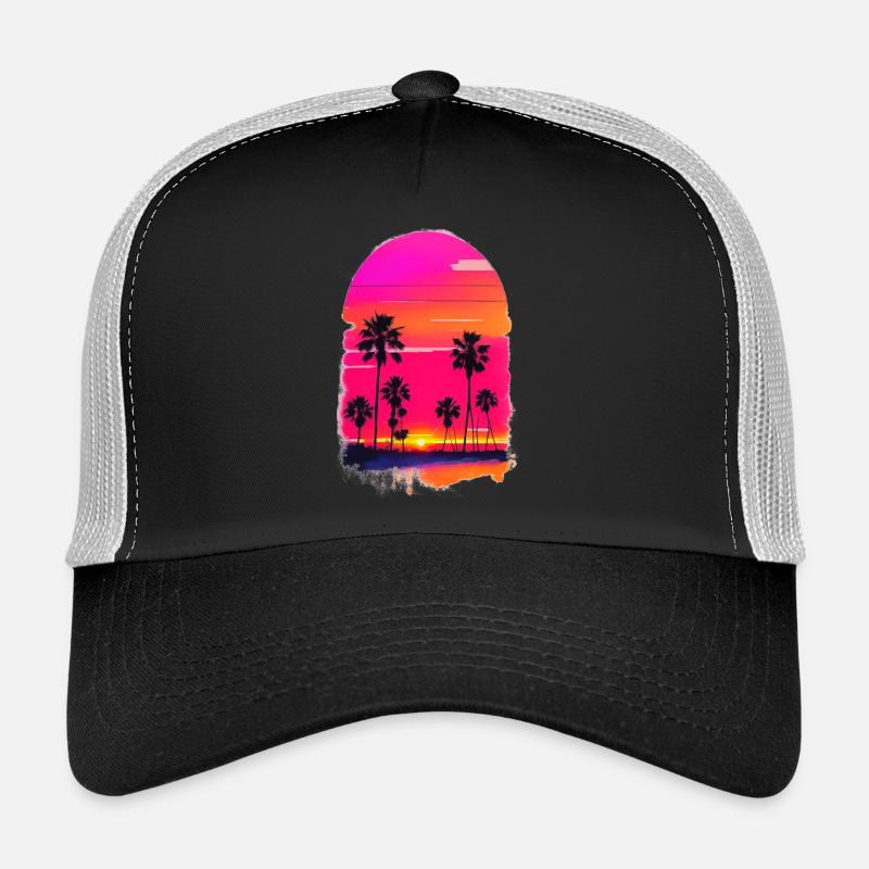 Coucher de soleil avec Plamen Casquette trucker 