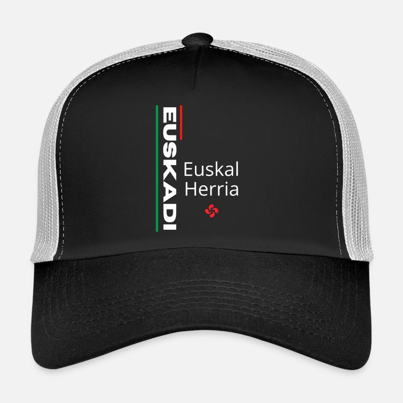 Vibrant Euskal Herria pattern design - Trucker Cap - black/stone grey