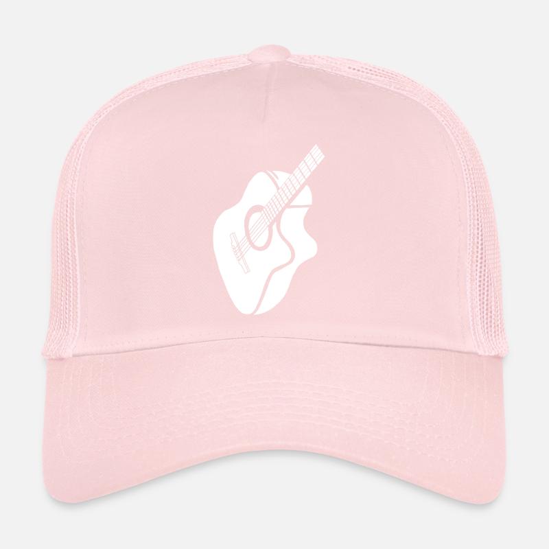 weiße Gitarre Trucker Cap