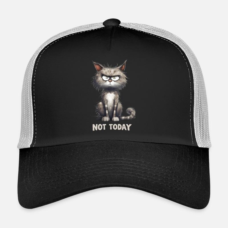 Chat en colère Chat Pas aujourd’hui Casquette trucker 