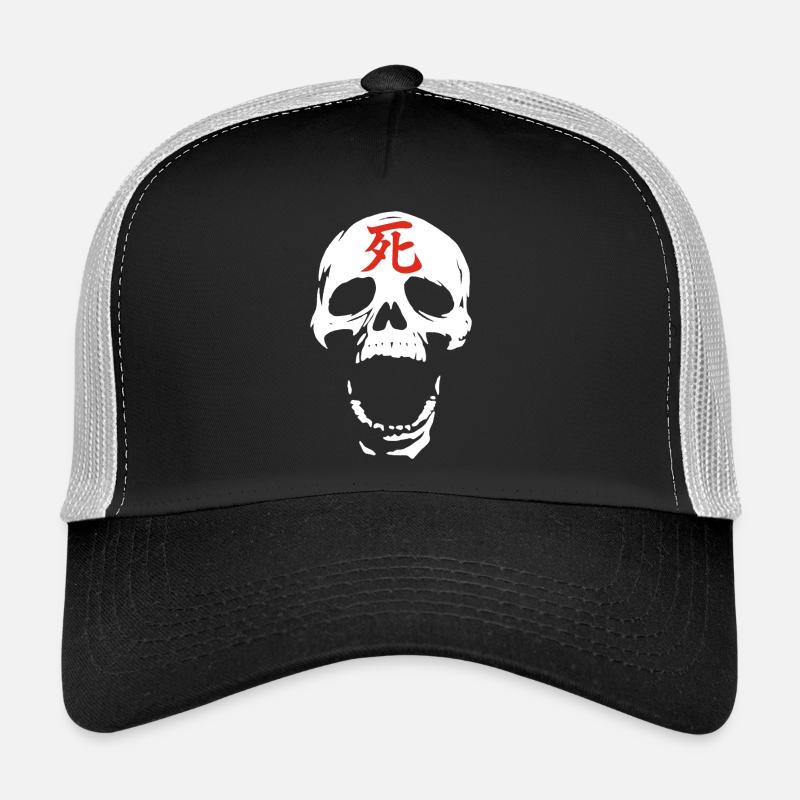 Le crâne blanc et la mort rouge Casquette trucker 