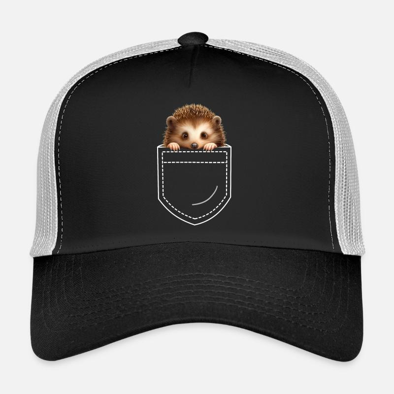 Hérisson - Casquette trucker  - noir/gris pierre