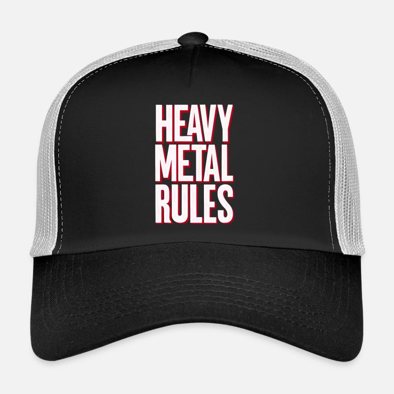 Heavy Metal Rules - Trucker Cap - black/stone grey