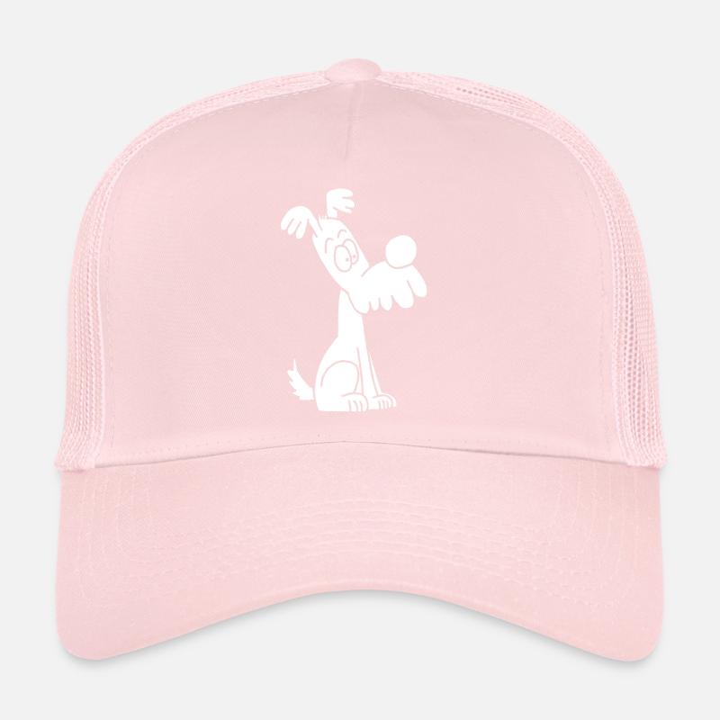 Chien blanc rigolo et mignon Casquette trucker 