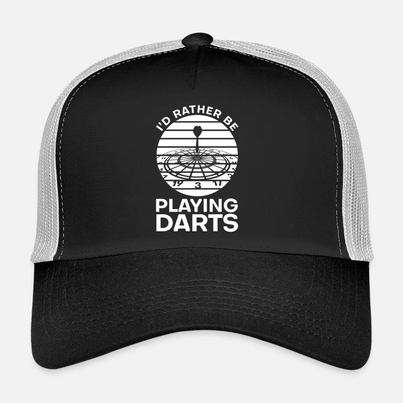 Je préfère jouer aux fléchettes - Casquette trucker - noir/gris pierre