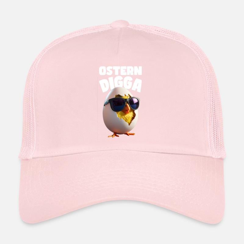 Drôle de Pâques Digga Design avec poussin et œuf Casquette trucker 