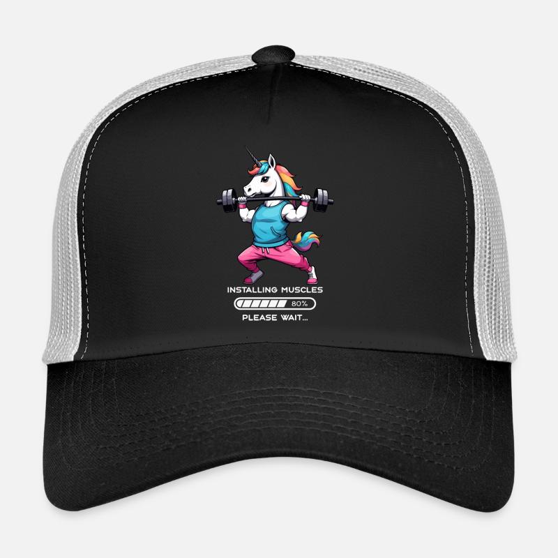 Bodybuilder Einhorn Trucker Cap