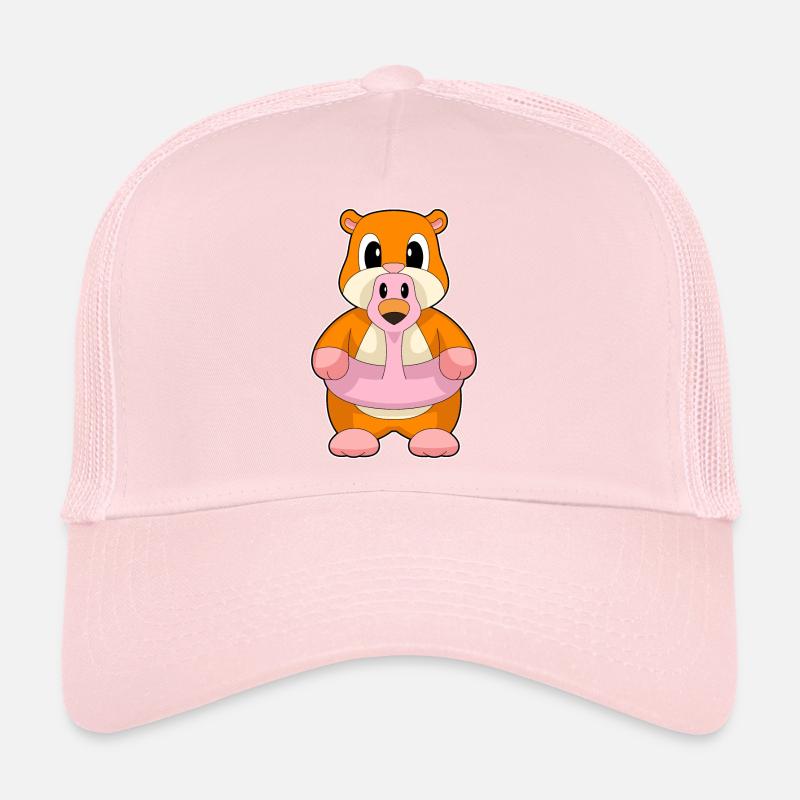 Flamant rose hamster Casquette trucker 