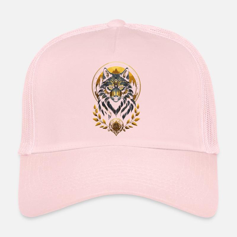 Mittelalterliches Wolfsgold Trucker Cap