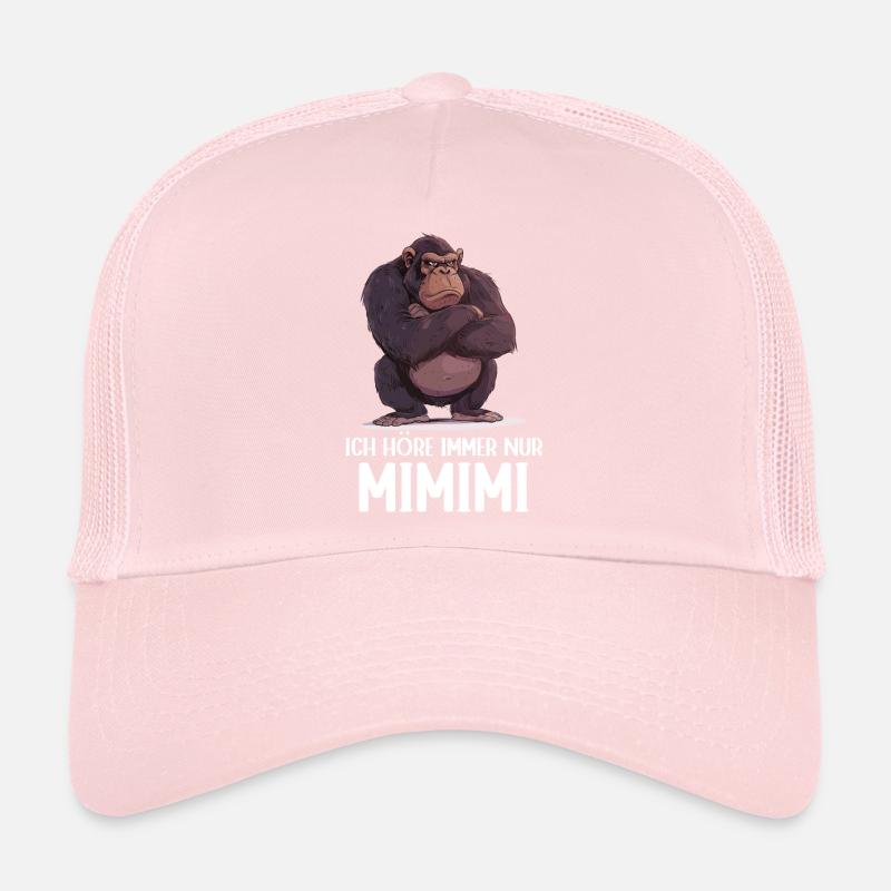 Gorilla Affe Äffchen Gorillas Ich höre Mimimi Trucker Cap