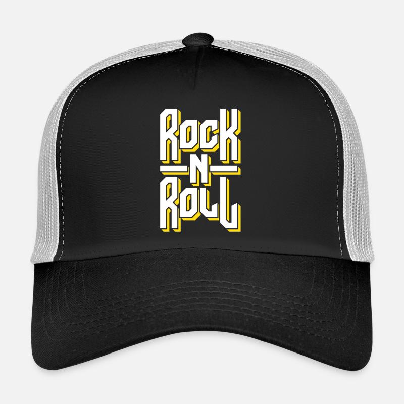 Mutiges Rock'n'Roll-Typografie-Design Trucker Cap