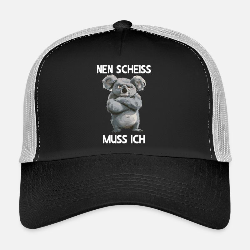 Koala Niedlicher Koalabär Nen scheiss muss ich Trucker Cap