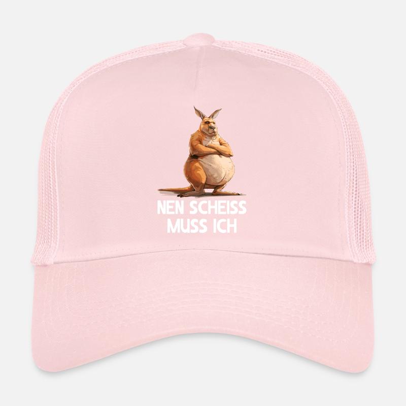 Känguru Beuteltier Kangaroo Nen scheiss muss ich Trucker Cap