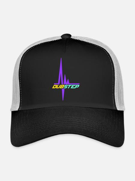 Dub Step Techno Music Pulse Heartbeat Frequency - Trucker Cap - black/stone grey - Front