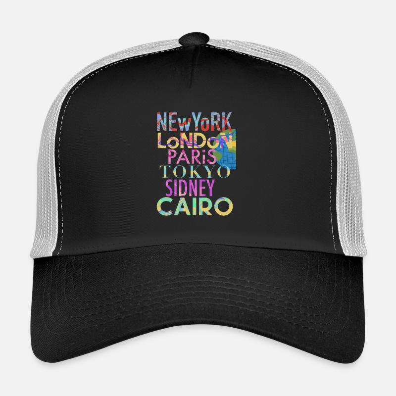 Villes du monde Casquette trucker 