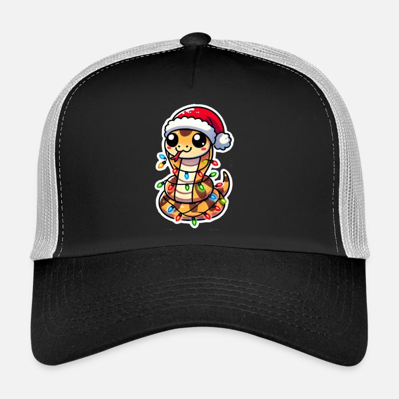 Christmas Snake Wrap Trucker Cap