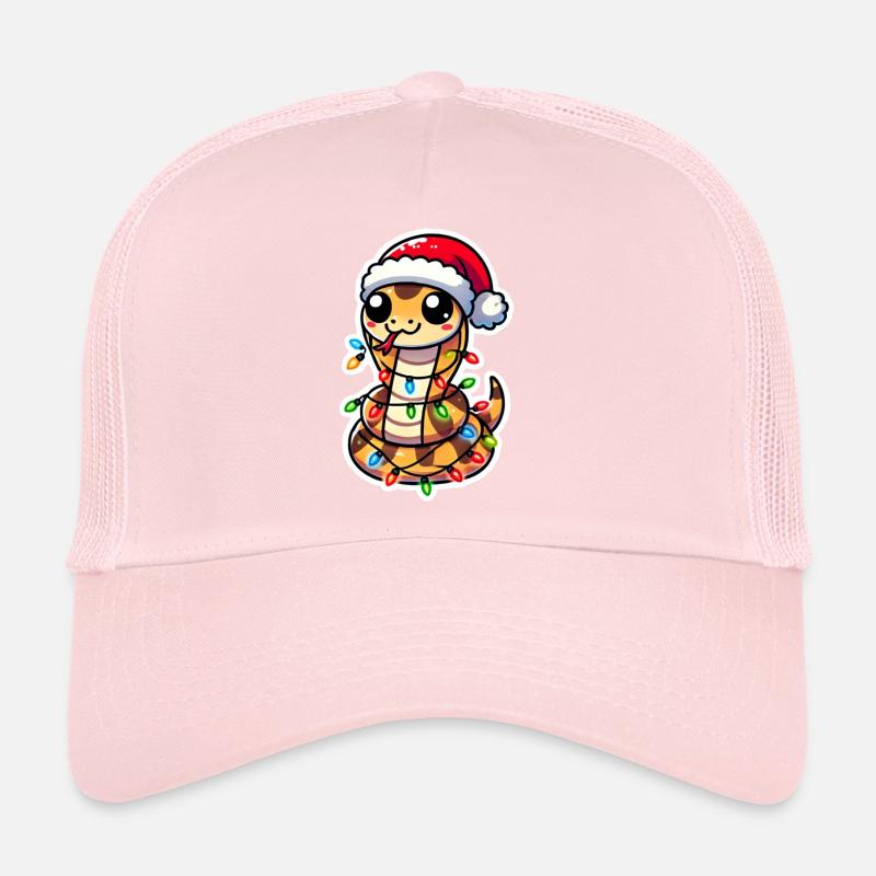 Christmas Snake Wrap Trucker Cap