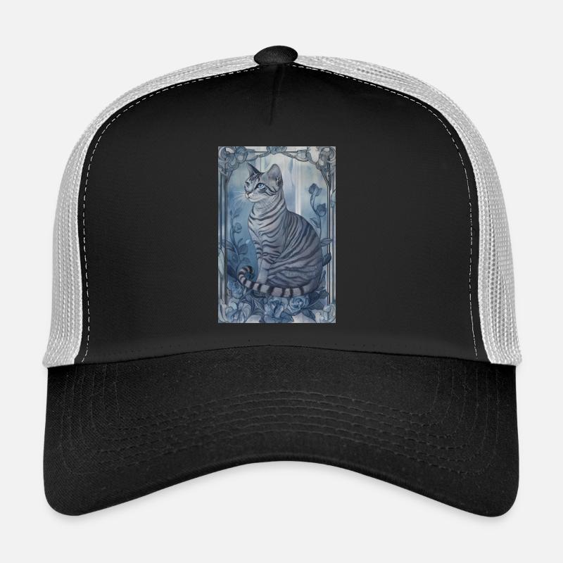 jayfeather häherfeder schöne getigerte Katze grau Trucker Cap